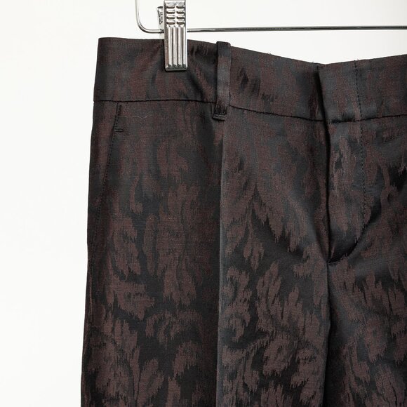 Gucci AW/12 Burgundy Floral-Jacquard Holiday Pants - Picture 5 of 14